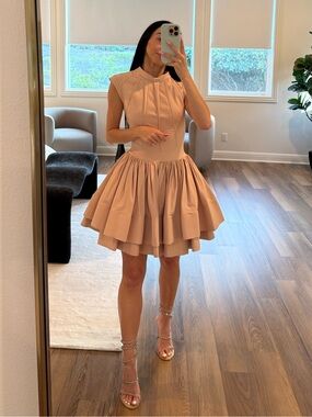 Blush Tiered Mini Dress Lou XS Classy 👗